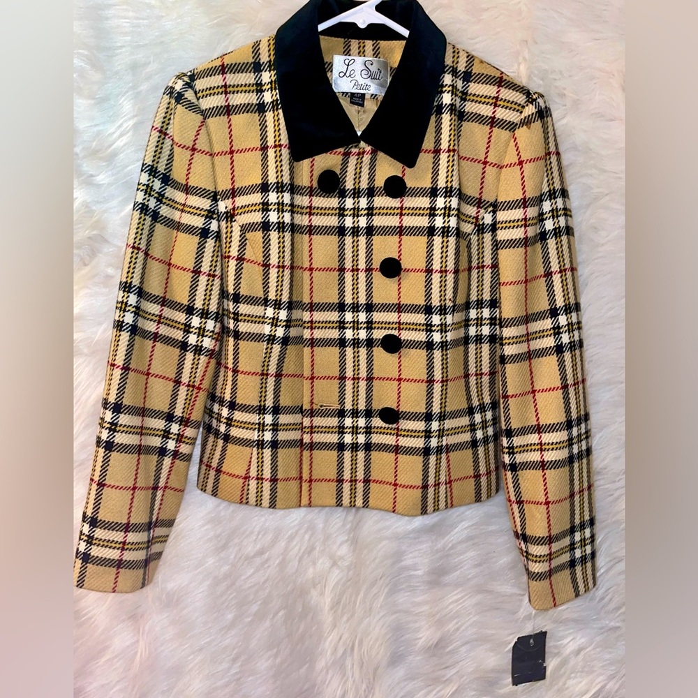 Women’s Tartan-Check Blazer / Suit Jacket